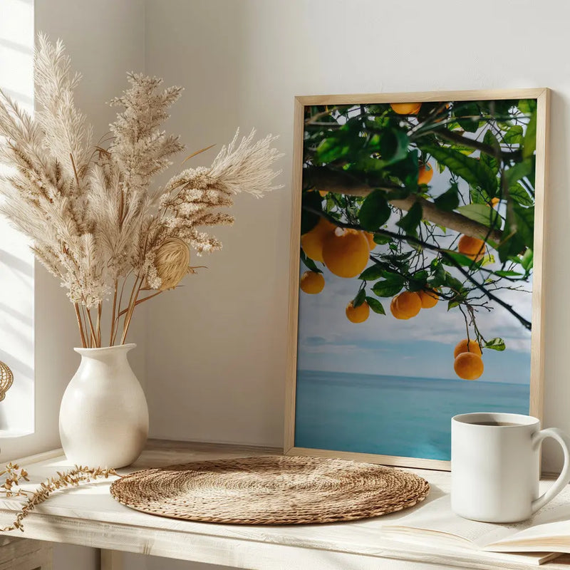 Amalfi Coast Oranges IV - Stretched Canvas, Poster or Fine Art Print I Heart Wall Art