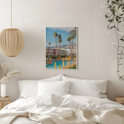 Palm Springs Saguaro - Stretched Canvas, Poster or Fine Art Print I Heart Wall Art