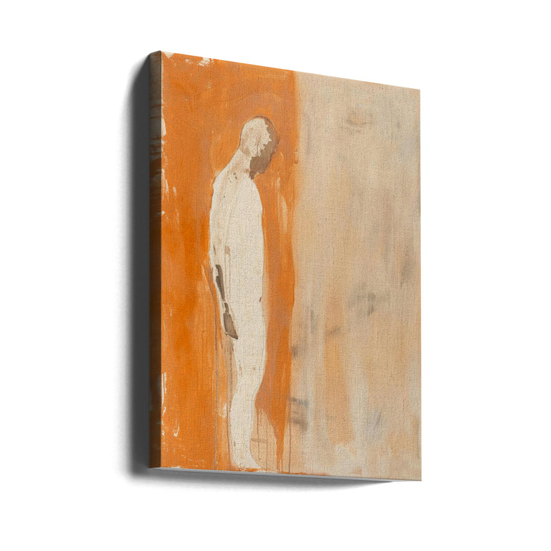 The Man In Orange - Stretched Canvas, Poster or Fine Art Print I Heart Wall Art