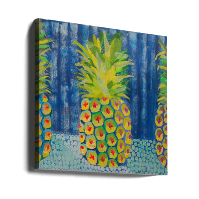Pineapple - Square Stretched Canvas, Poster or Fine Art Print I Heart Wall Art