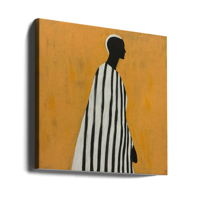 Portrait of a Man - Square Stretched Canvas, Poster or Fine Art Print I Heart Wall Art
