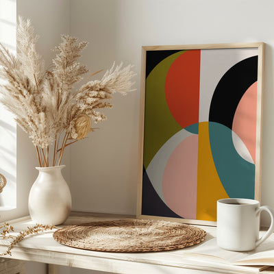 Mid Century Pastel 11 - Stretched Canvas, Poster or Fine Art Print I Heart Wall Art