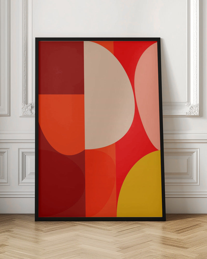 Mid Century Pastel 10 - Stretched Canvas, Poster or Fine Art Print I Heart Wall Art