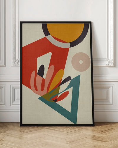 Mid Century Cirque 2 - Stretched Canvas, Poster or Fine Art Print I Heart Wall Art