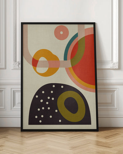 Mid Century Cirque 4 Kopie - Stretched Canvas, Poster or Fine Art Print I Heart Wall Art