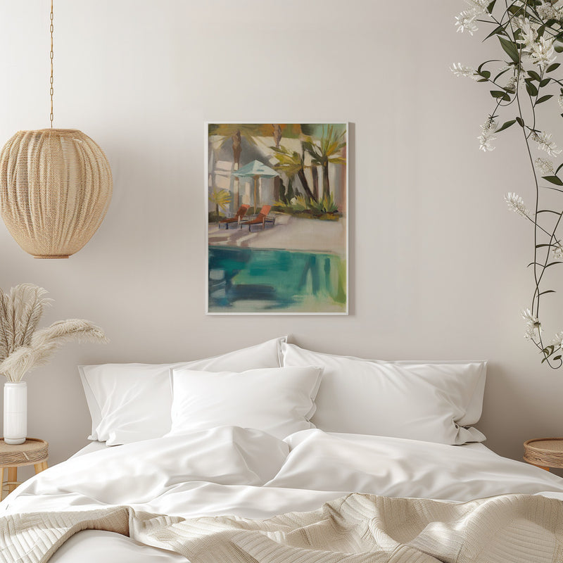 Palmbeach - Stretched Canvas, Poster or Fine Art Print I Heart Wall Art