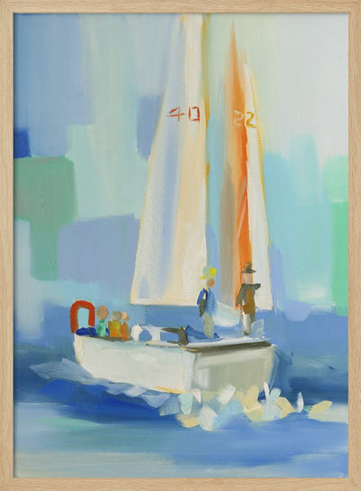 Sailboat - Stretched Canvas, Poster or Fine Art Print I Heart Wall Art