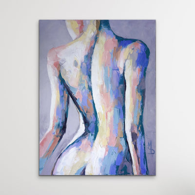 The Way It Was - Woman's Back Female Nude Artwork or Canvas Print - I Heart Wall Art