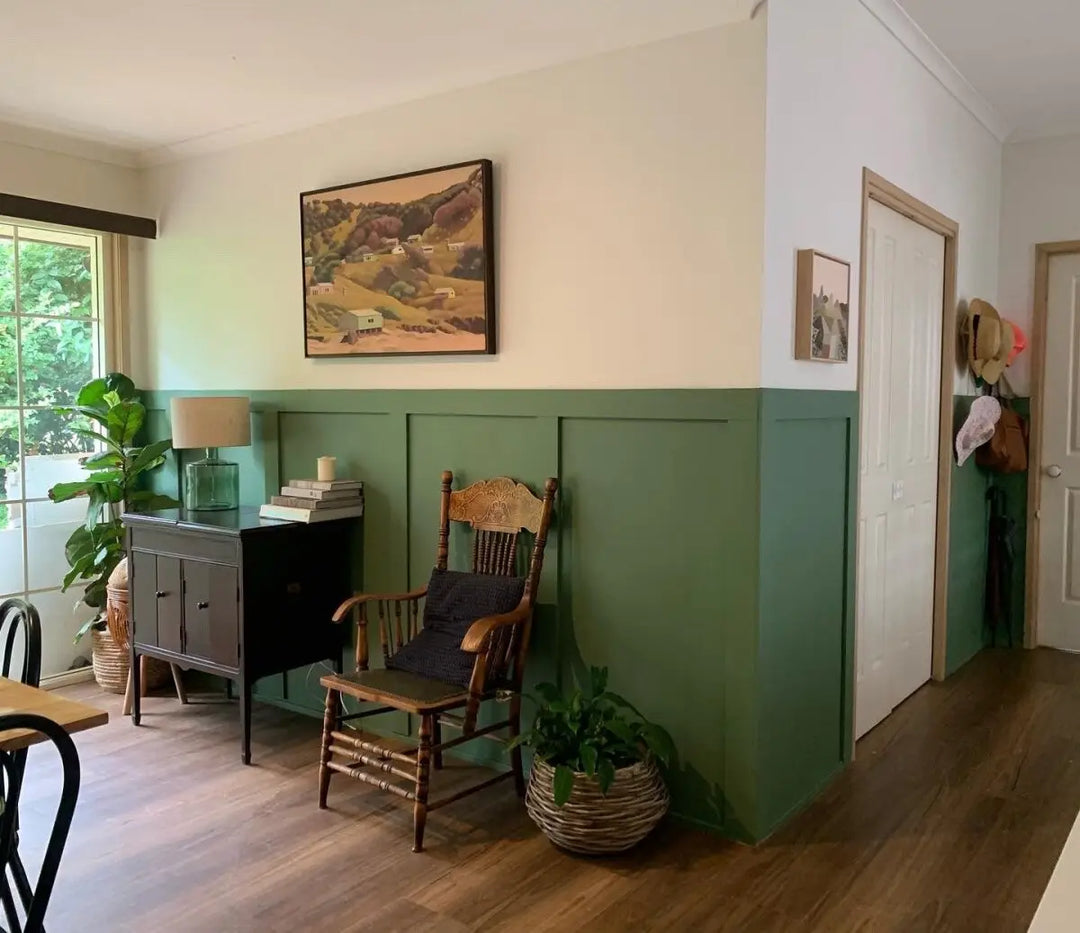 Dining Room Transformation Using Board and Batten Walls and Wallpaper - I Heart Wall Art 