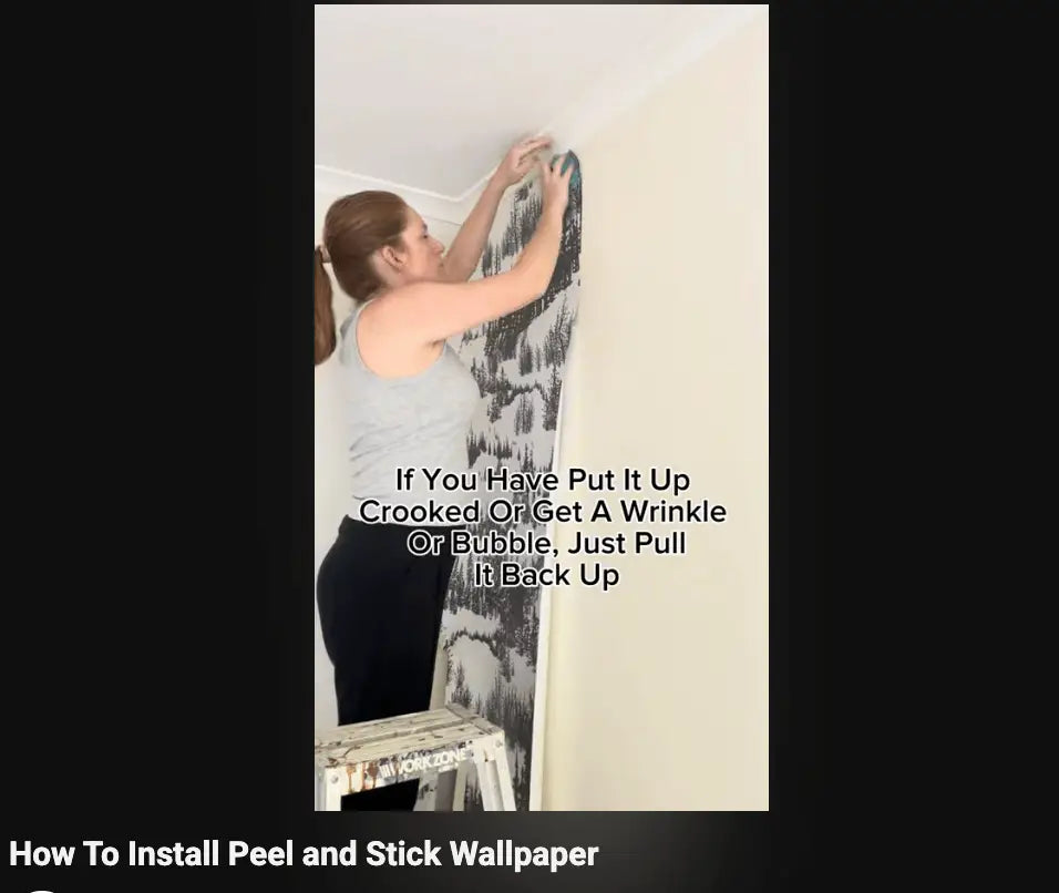 How To Install Removable Peel and Stick Wallpaper - I Heart Wall Art 