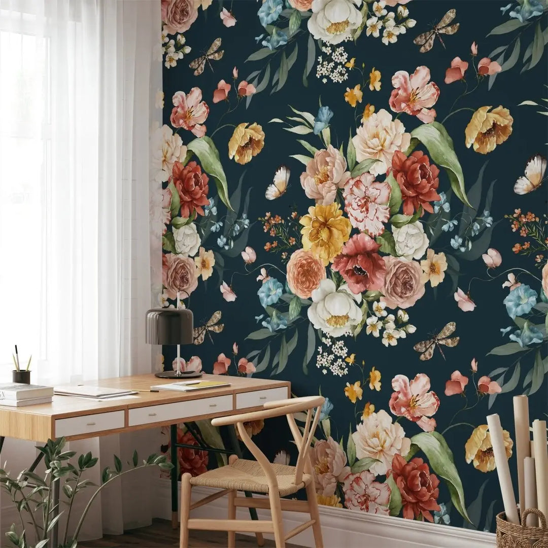 Six steps to apply perfect peel and stick wallpaper - I Heart Wall Art 