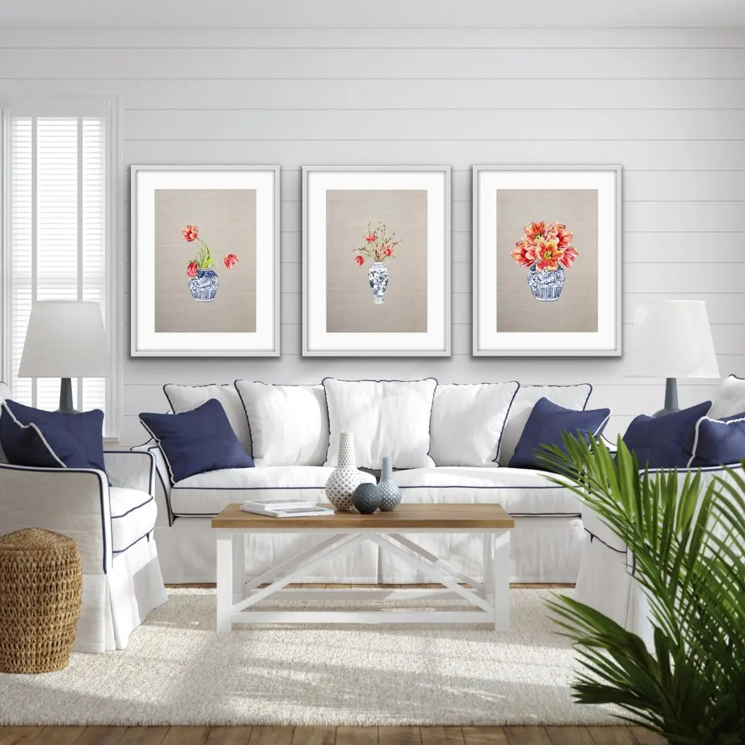 Ginger Jar Wall Art - Hamptons Style Wall Art For Classic Interiors - I Heart Wall Art 