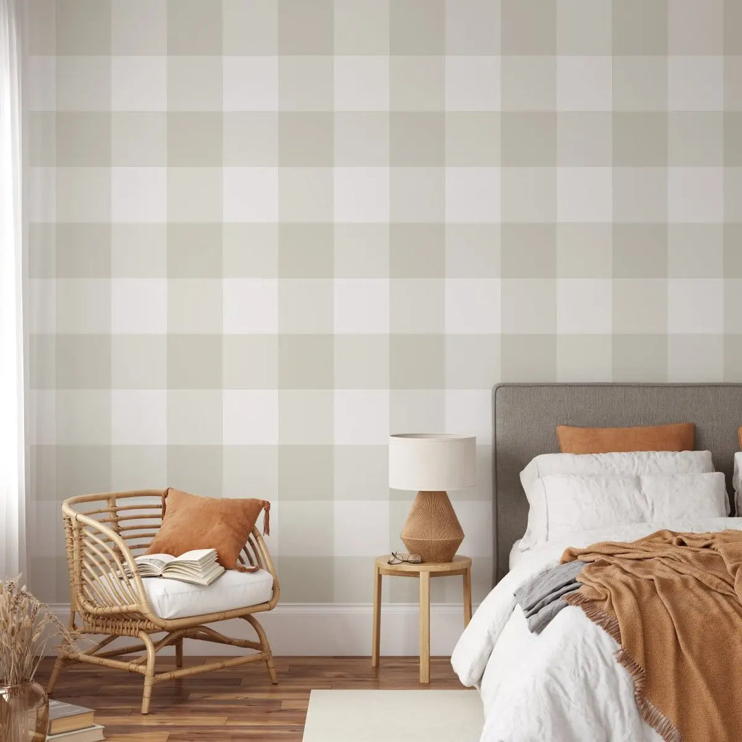 Gingham Wallpaper - I Heart Wall Art 