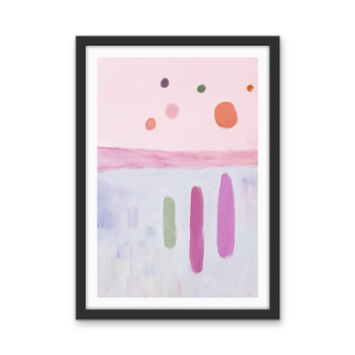 Star Reflection - Abstract Pastel Colour Stretched Canvas or Wall Art Print I Heart Wall Art