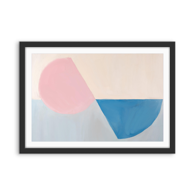 Fractions - Geometric Shapes Stretched Canvas or Wall Art Print I Heart Wall Art