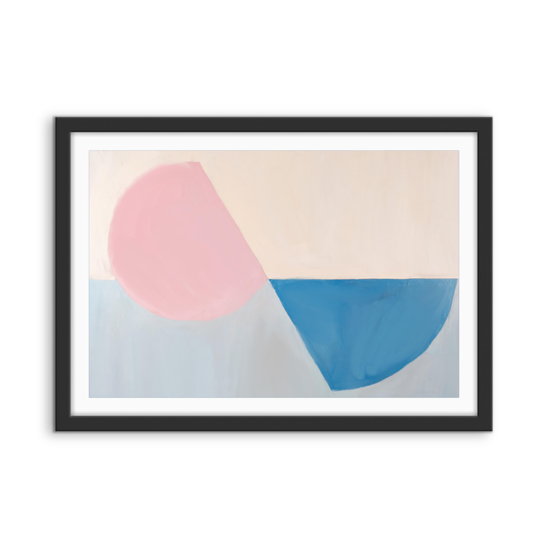 Fractions - Geometric Shapes Stretched Canvas or Wall Art Print I Heart Wall Art
