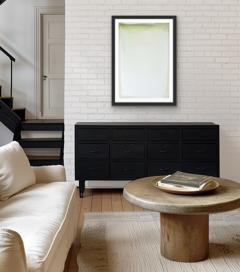 Rosyln - Green Modern Abstract Stretched Canvas or Wall Art Print I Heart Wall Art