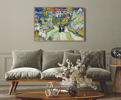 Stairway at Auvers (1890) by Van Gogh - Fine Art or Canvas Print I Heart Wall Art Australia