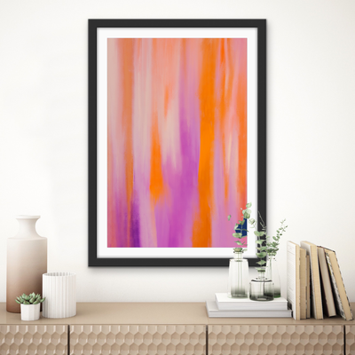 Purple Aura - Abstract Colour Stretched Canvas or Wall Art Print I Heart Wall Art