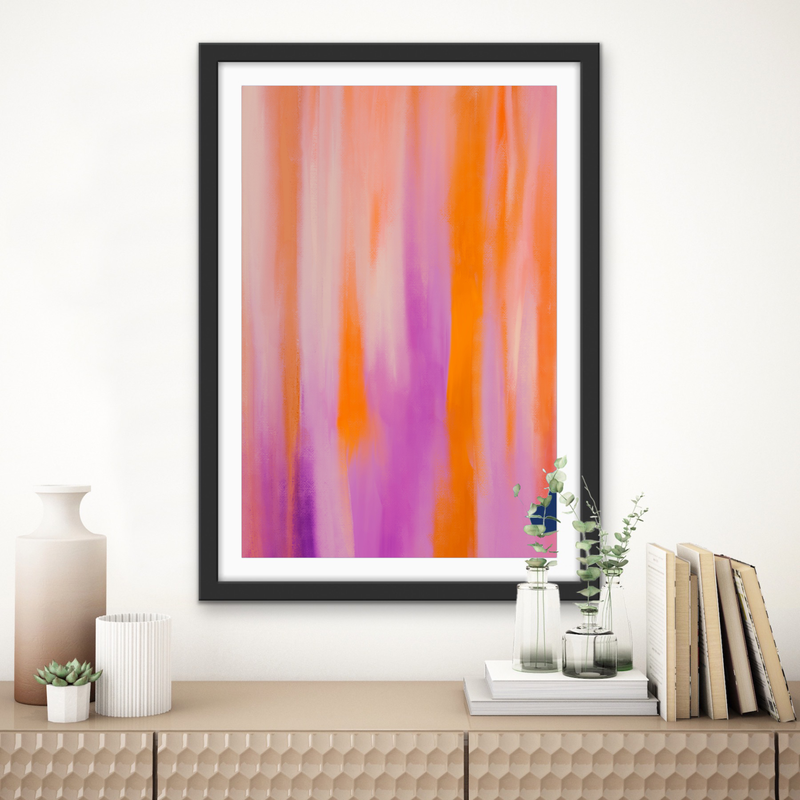 Purple Aura - Abstract Colour Stretched Canvas or Wall Art Print I Heart Wall Art