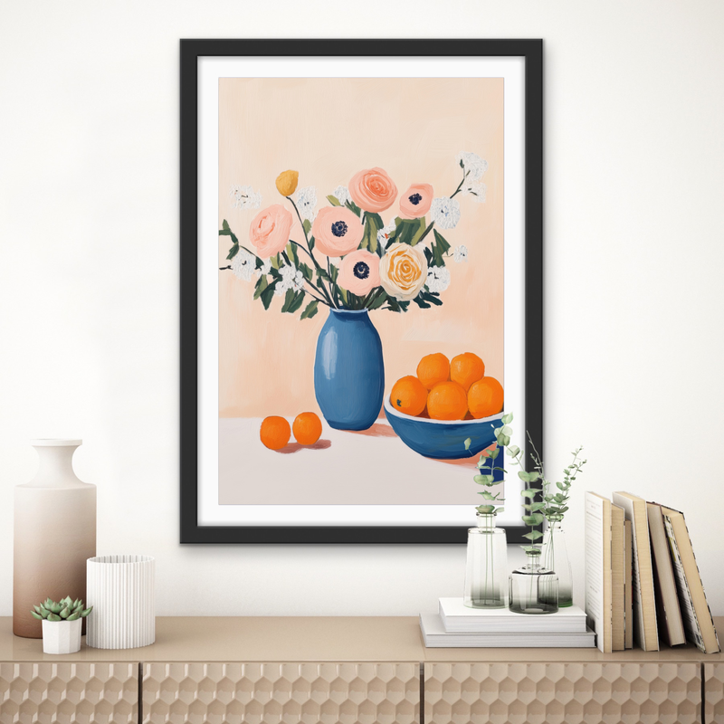 Decadence 1 - Fruit & Floral Still Life Stretched Canvas or Wall Art Print I Heart Wall Art