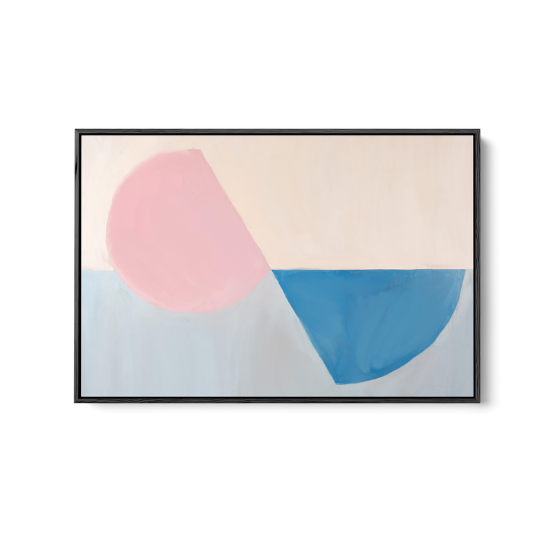 Fractions - Geometric Shapes Stretched Canvas or Wall Art Print I Heart Wall Art