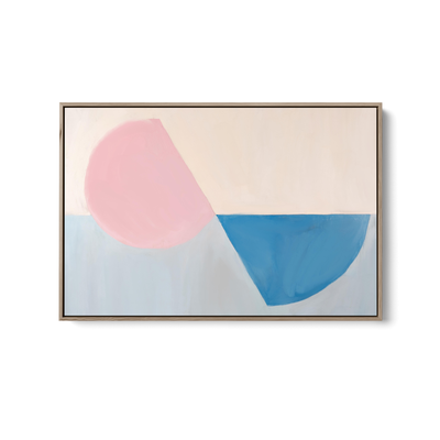 Fractions - Geometric Shapes Stretched Canvas or Wall Art Print I Heart Wall Art