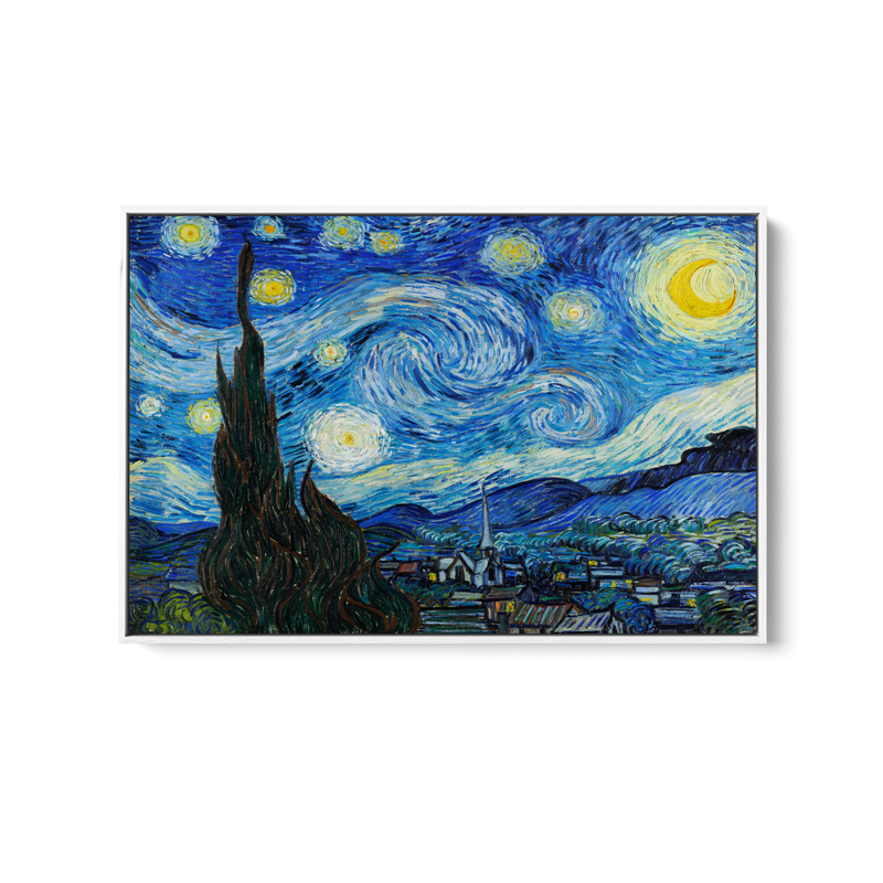 The Starry Night (1889) by Van Gogh - Fine Art or Canvas Print I Heart Wall Art Australia