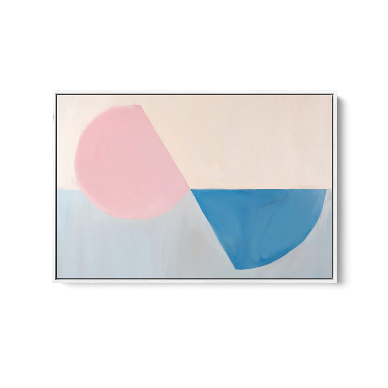 Fractions - Geometric Shapes Stretched Canvas or Wall Art Print I Heart Wall Art