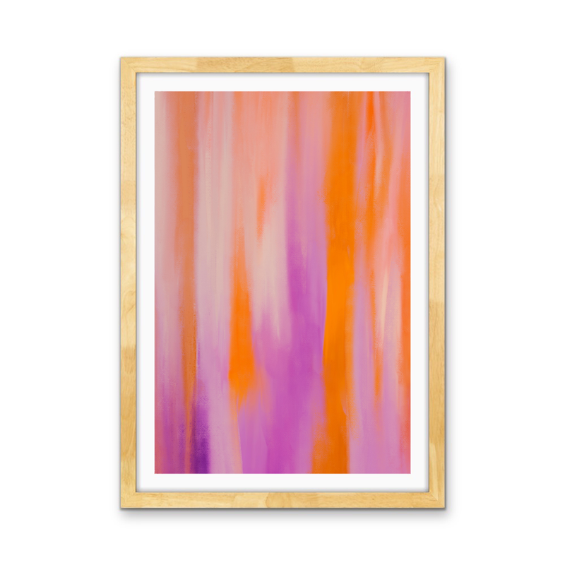 Purple Aura - Abstract Colour Stretched Canvas or Wall Art Print I Heart Wall Art