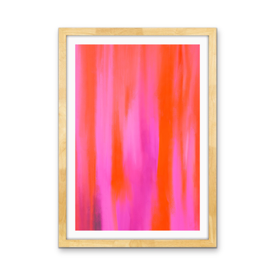 Pink Aura - Abstract Colour Stretched Canvas or Wall Art Print I Heart Wall Art