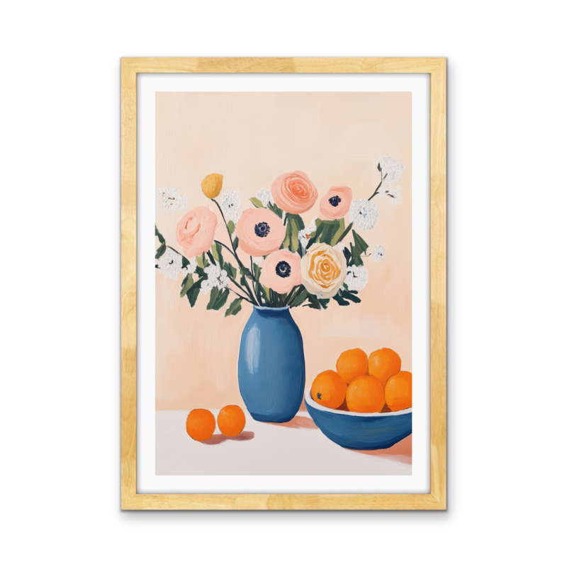 Decadence 1 - Fruit & Floral Still Life Stretched Canvas or Wall Art Print I Heart Wall Art
