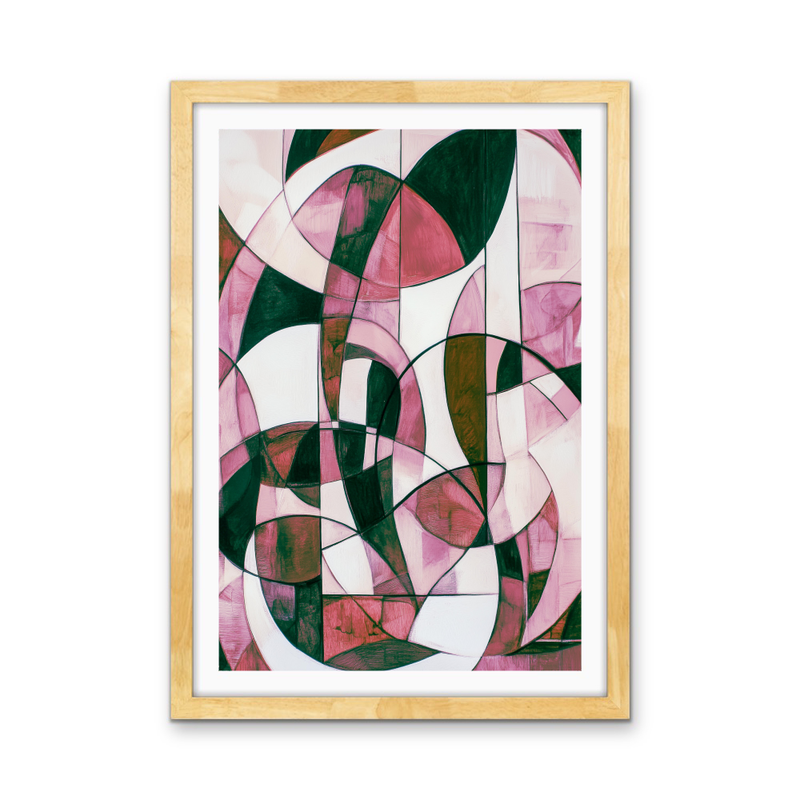 Mix & Match - Pink Monochrome Stretched Canvas or Wall Art Print I Heart Wall Art