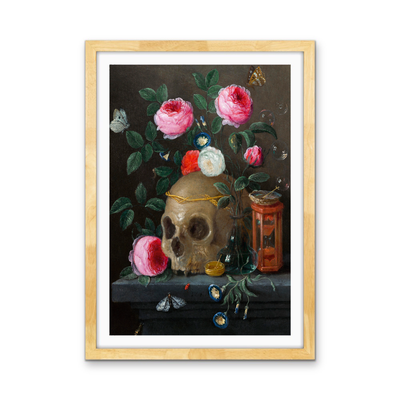 Vanita's Still Life (1665–1670) by Jan Van Kessel - Stretched Canvas or Fine Art Print I Heart Wall Art Australia