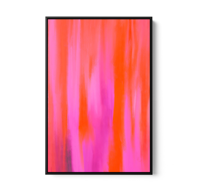 Pink Aura - Abstract Colour Stretched Canvas or Wall Art Print I Heart Wall Art