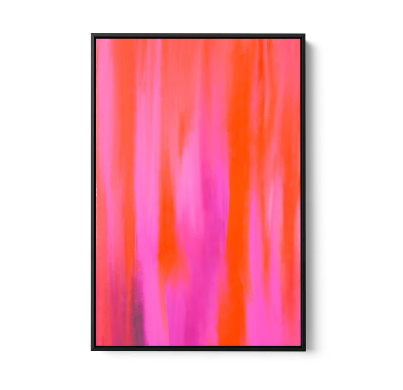 Pink Aura - Abstract Colour Stretched Canvas or Wall Art Print I Heart Wall Art