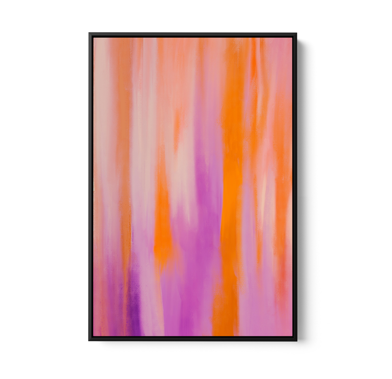 Purple Aura - Abstract Colour Stretched Canvas or Wall Art Print I Heart Wall Art
