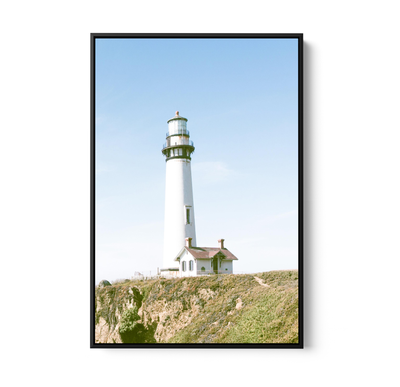 Lighthouse Lookout - Coastal Stretched Canvas, Poster or Wall Art Print I Heart Wall Art
