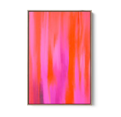 Pink Aura - Abstract Colour Stretched Canvas or Wall Art Print I Heart Wall Art