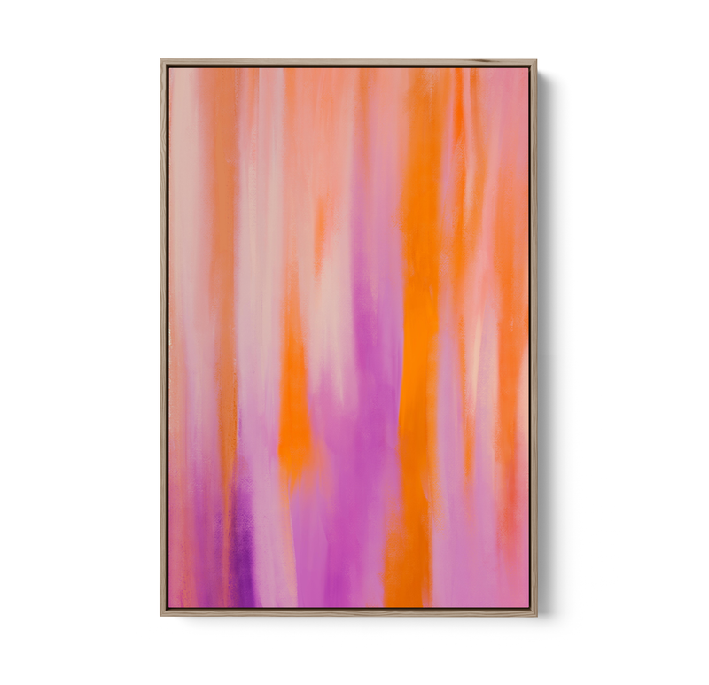Purple Aura - Abstract Colour Stretched Canvas or Wall Art Print I Heart Wall Art