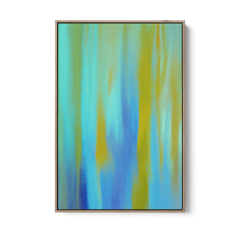 Blue Aura - Abstract Colour Stretched Canvas or Wall Art Print I Heart Wall Art