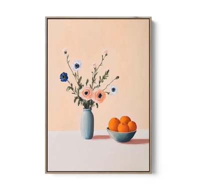 Decadence 2 - Fruit & Floral Still Life Stretched Canvas or Wall Art Print I Heart Wall Art