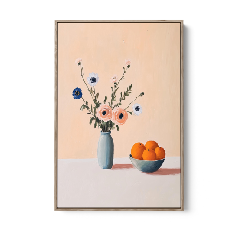 Decadence 2 - Fruit & Floral Still Life Stretched Canvas or Wall Art Print I Heart Wall Art