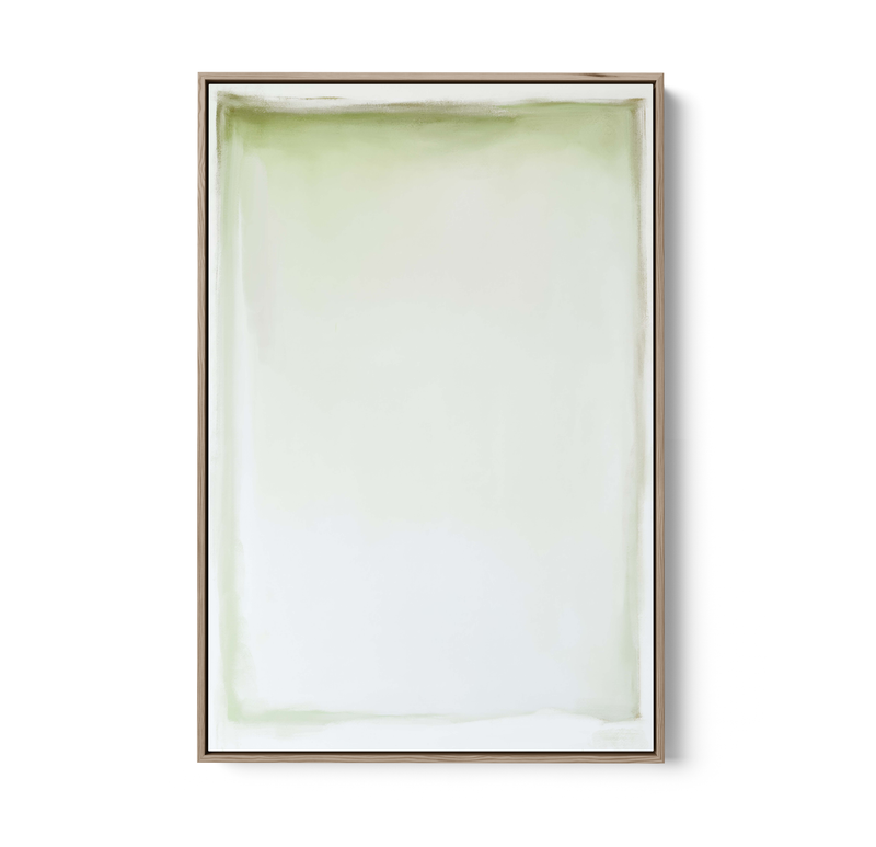 Rosyln - Green Modern Abstract Stretched Canvas or Wall Art Print I Heart Wall Art