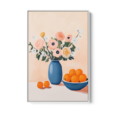 Decadence 1 - Fruit & Floral Still Life Stretched Canvas or Wall Art Print I Heart Wall Art