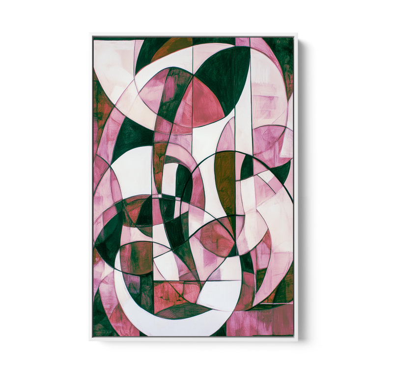 Mix & Match - Pink Monochrome Stretched Canvas or Wall Art Print I Heart Wall Art