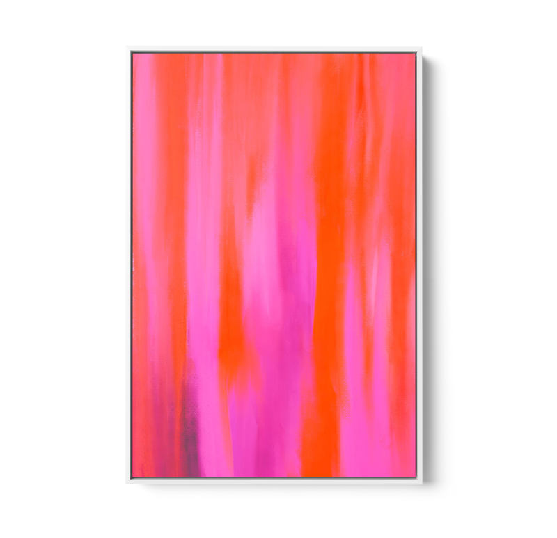 Pink Aura - Abstract Colour Stretched Canvas or Wall Art Print I Heart Wall Art