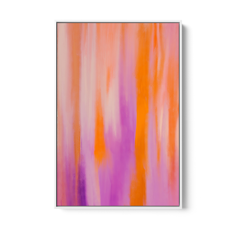 Purple Aura - Abstract Colour Stretched Canvas or Wall Art Print I Heart Wall Art