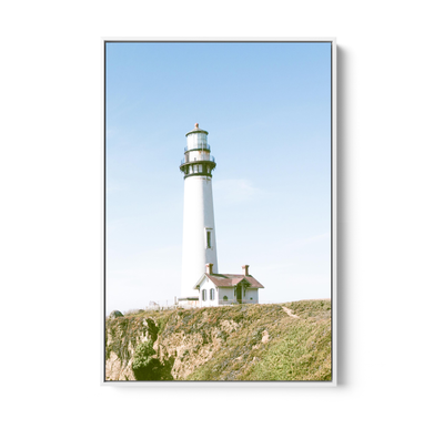 Lighthouse Lookout - Coastal Stretched Canvas, Poster or Wall Art Print I Heart Wall Art