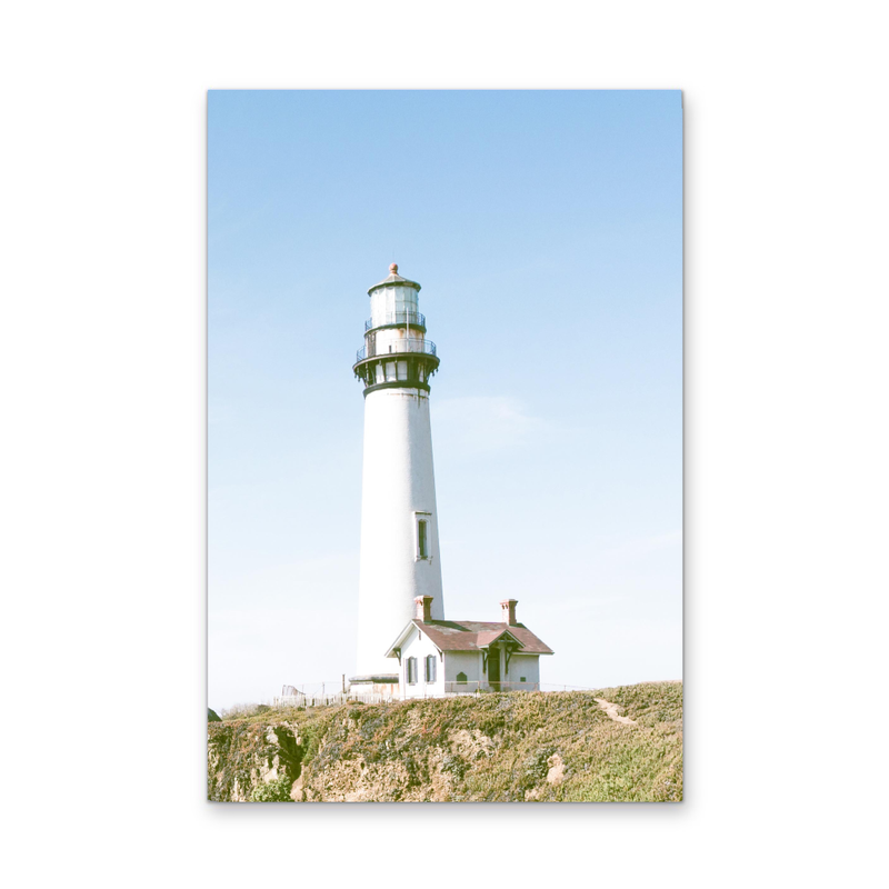 Lighthouse Lookout - Coastal Stretched Canvas, Poster or Wall Art Print I Heart Wall Art